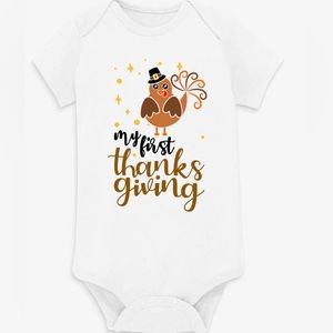 Adorable “My First Thanksgiving” Onesie